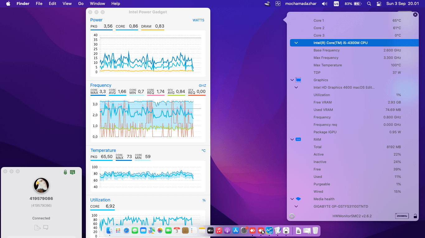Toshiba Dynabook R734:M 3rd [Haswell   Intel HD 4600 + PS2]   OpenCore 1